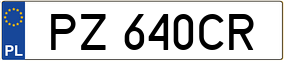 Trailer License Plate